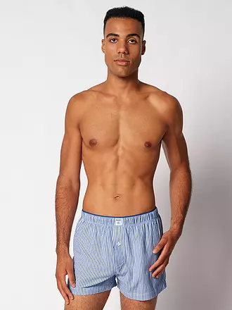 SKINY | Boxershorts blue microstripes | 